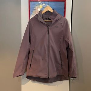North face fleece lined wind/rain coat